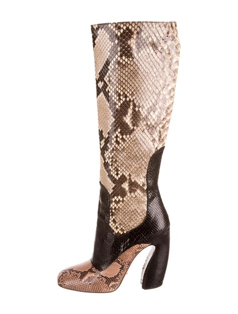 are prada boots comfortable|prada snakeskin boots.